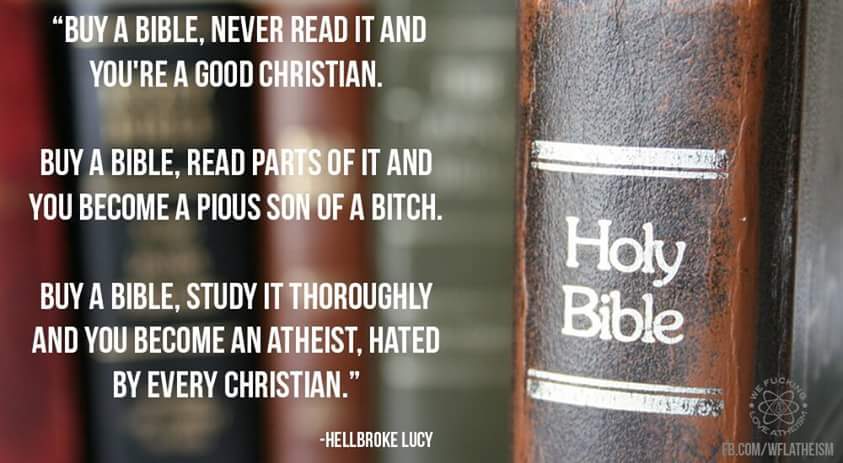 Study the Bible, become an atheist...